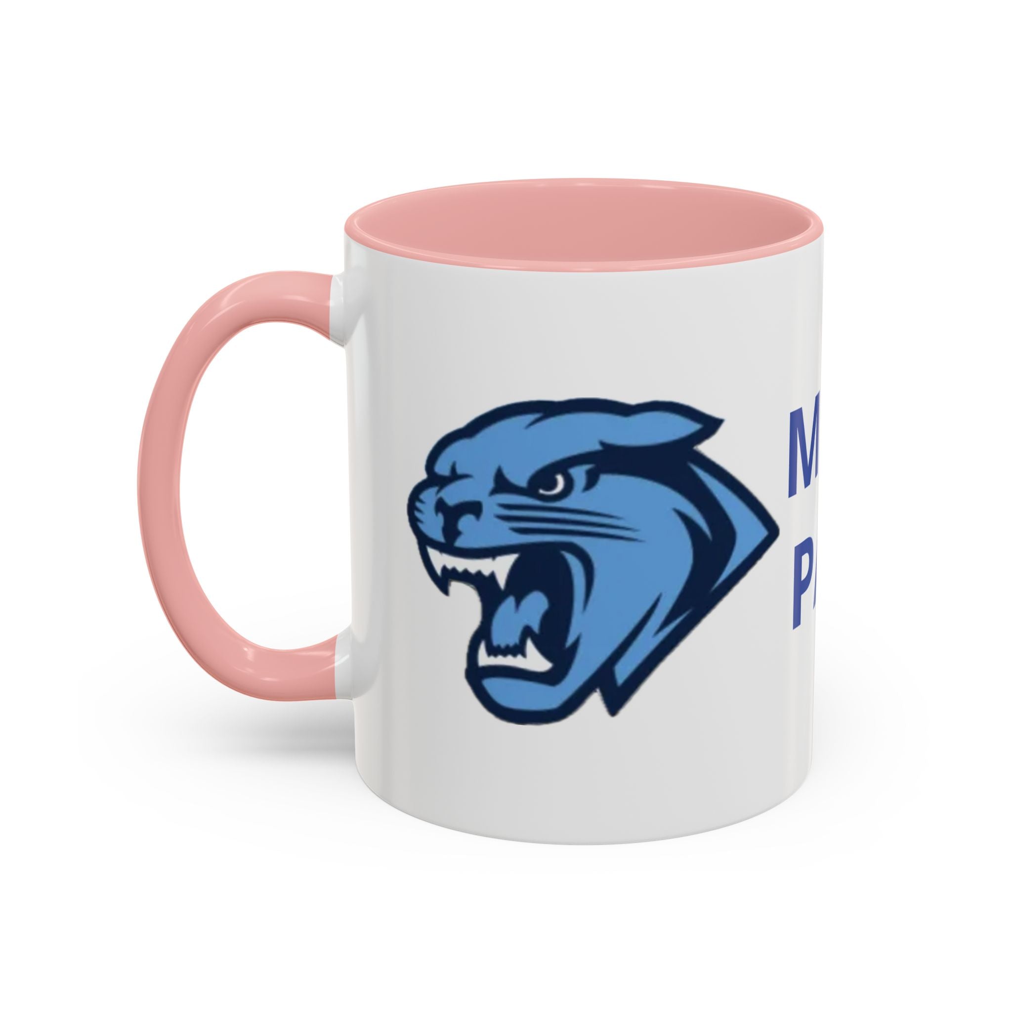 Memorial Panther Coffee Mug — Black Interior & Handle, Minimalist Animal Design (11/15 oz)