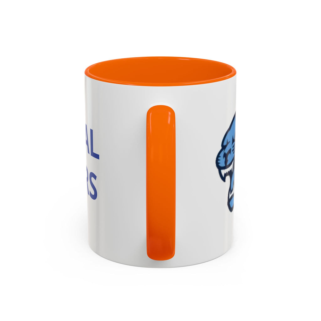 Memorial Panther Coffee Mug — Black Interior & Handle, Minimalist Animal Design (11/15 oz)