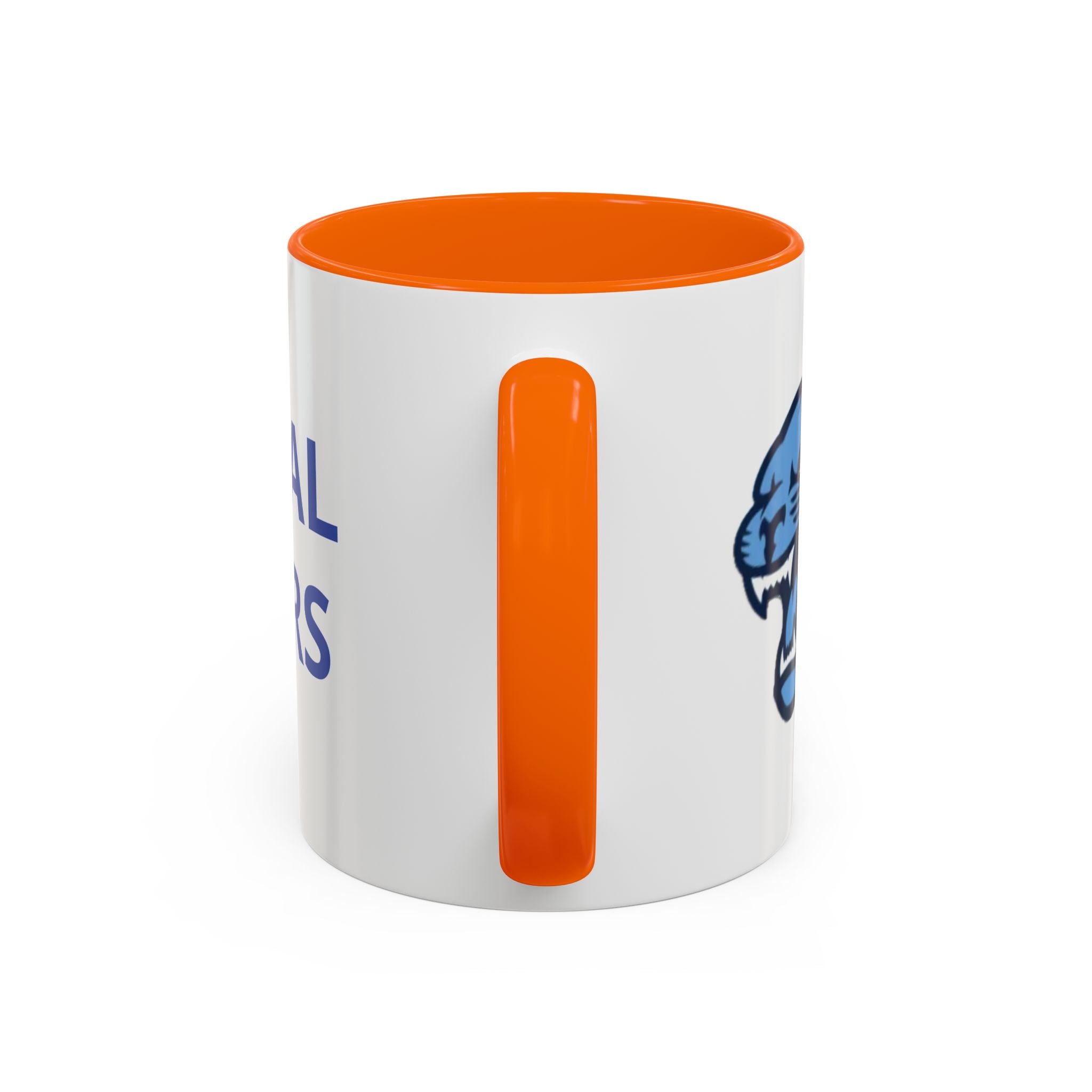 Memorial Panther Coffee Mug — Black Interior & Handle, Minimalist Animal Design (11/15 oz)
