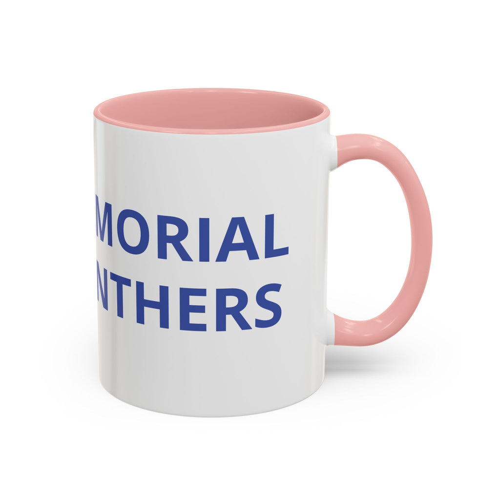 Memorial Panther Coffee Mug — Black Interior & Handle, Minimalist Animal Design (11/15 oz)
