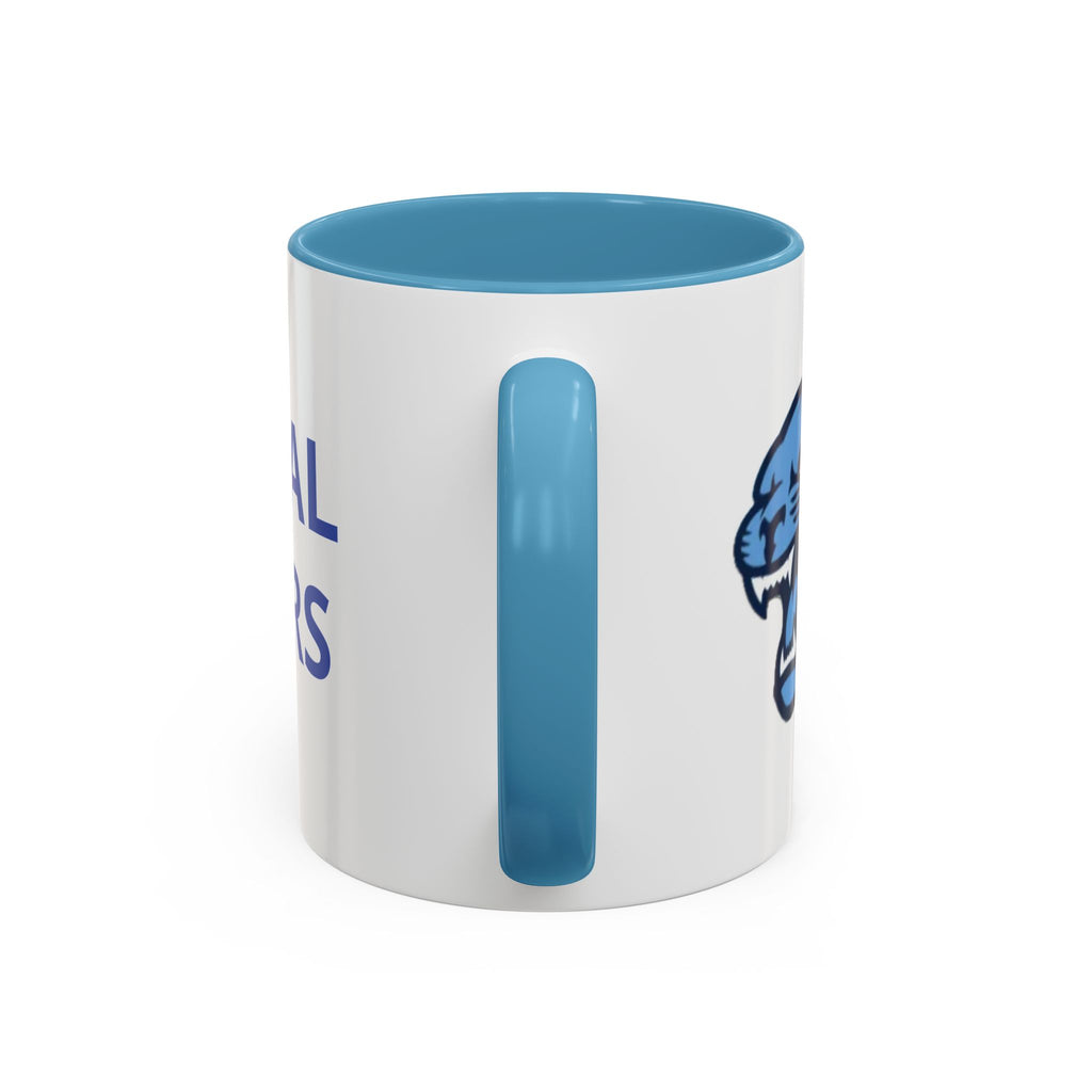 Memorial Panther Coffee Mug — Black Interior & Handle, Minimalist Animal Design (11/15 oz)