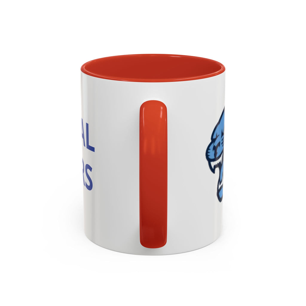 Memorial Panther Coffee Mug — Black Interior & Handle, Minimalist Animal Design (11/15 oz)