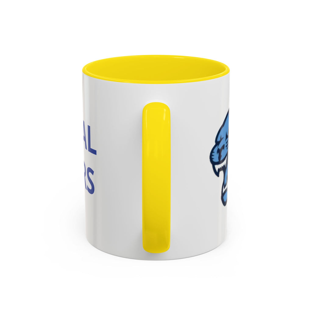 Memorial Panther Coffee Mug — Black Interior & Handle, Minimalist Animal Design (11/15 oz)