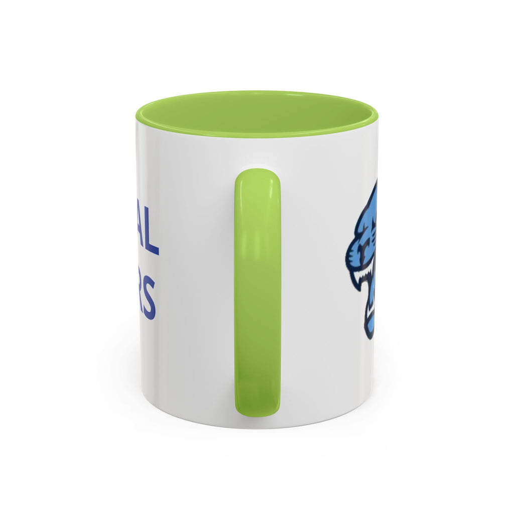 Memorial Panther Coffee Mug — Black Interior & Handle, Minimalist Animal Design (11/15 oz)