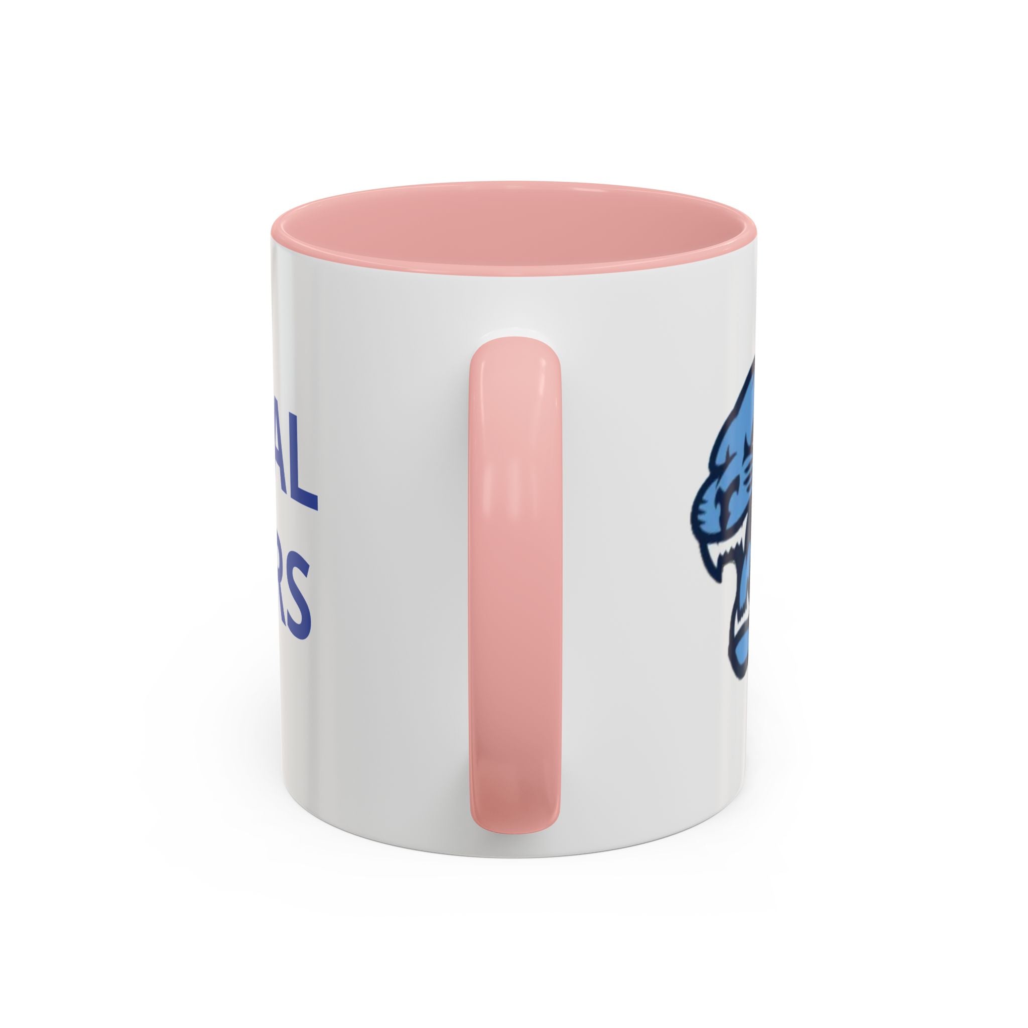 Memorial Panther Coffee Mug — Black Interior & Handle, Minimalist Animal Design (11/15 oz)