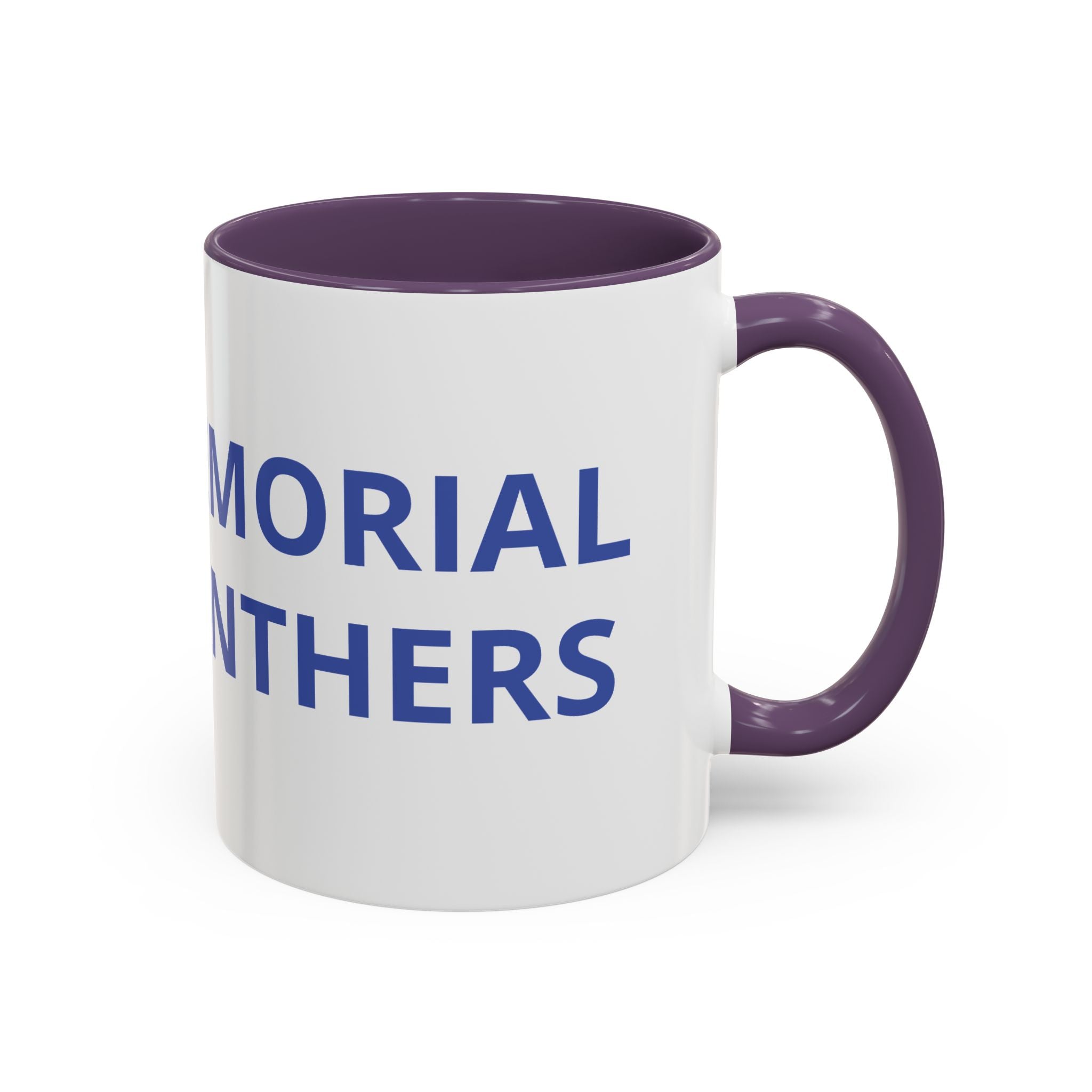 Memorial Panther Coffee Mug — Black Interior & Handle, Minimalist Animal Design (11/15 oz)